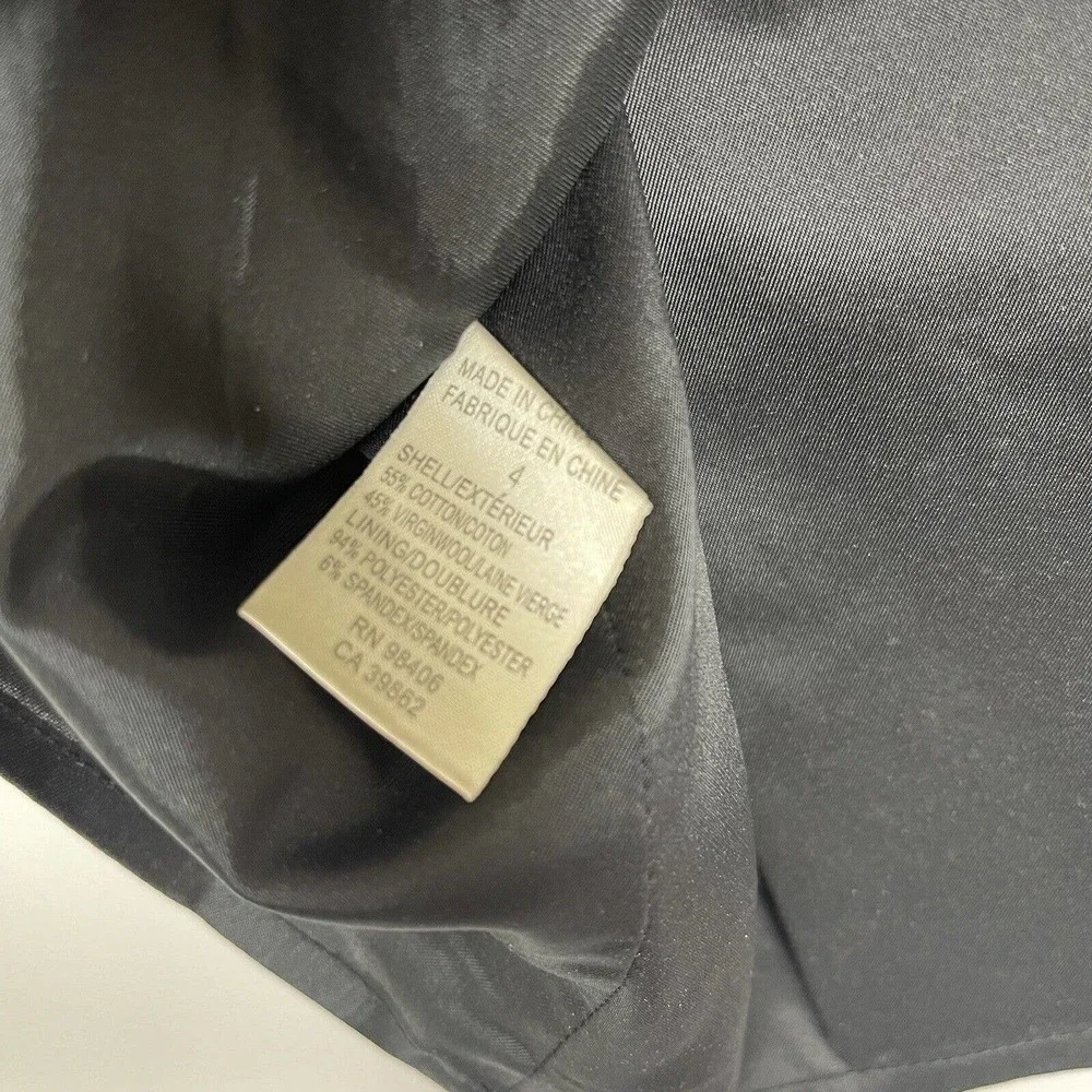 Theory Tweed Pencil Skirt Wool Blend Gray 4